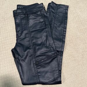Coated skinny jeans officer blue
